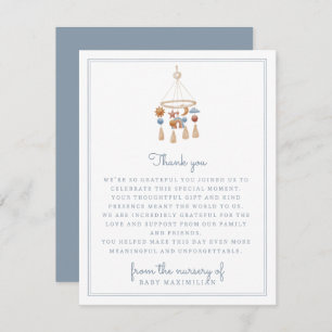 From the nursery of, watercolor mobile  invitation