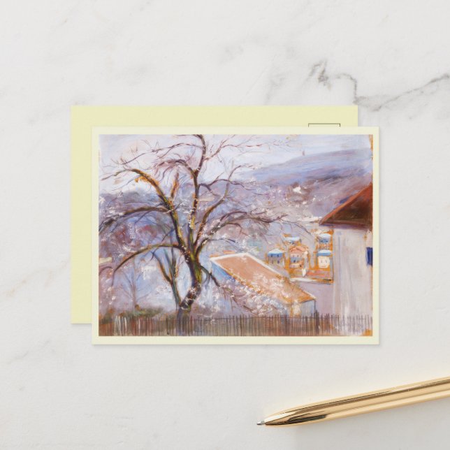 From the outskirts of Paris, Hugo Simberg Postcard (Front/Back In Situ)