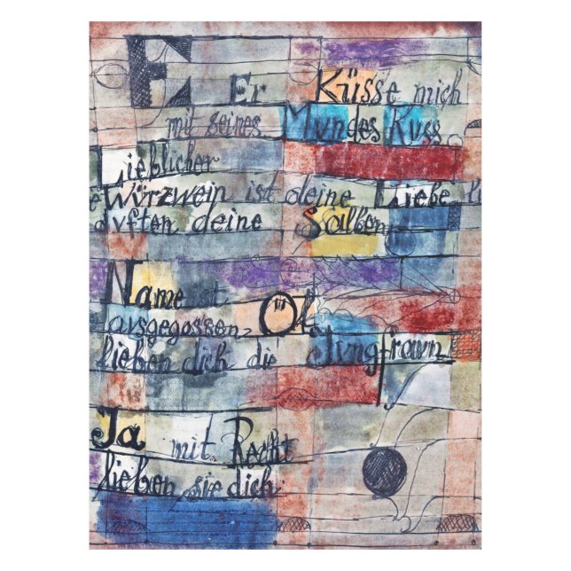 From the Song of Songs, Klee Tablecloth (Front)