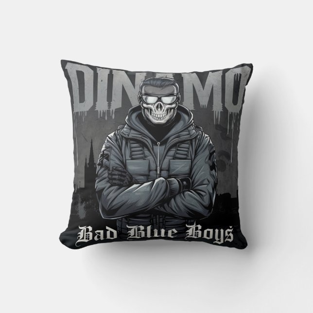 From the Stands to the Streets The Bad Blue Boys Cushion (Front)