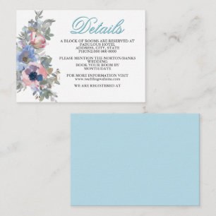 From the Tender Wedding Set in Spun Sugar Blue Enc Enclosure Card