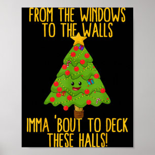 From The Window To The Wall Christmas Tree Em Xmas Poster