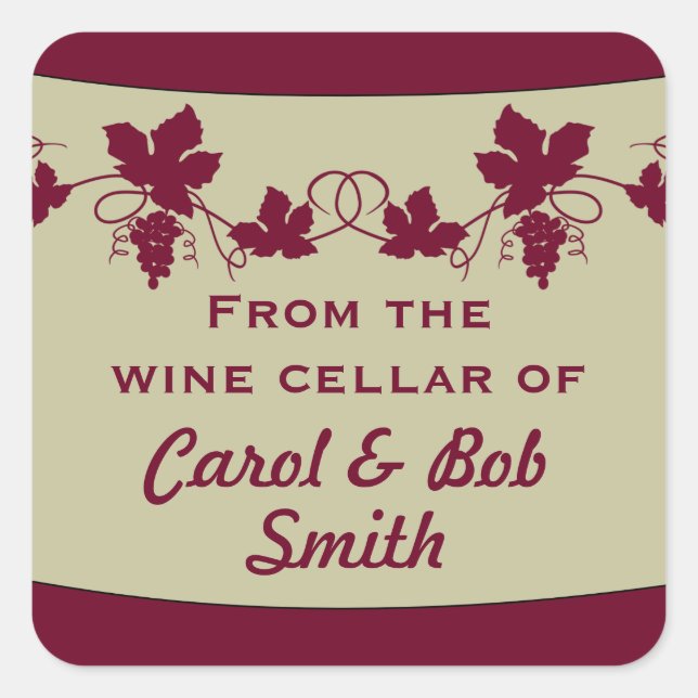 From the Wine Cellar of Stickers (Front)