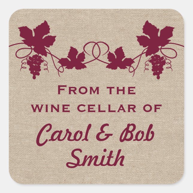 From the Wine Cellar of Stickers (Front)