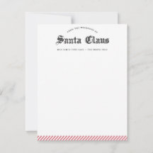 From The Workshop of Santa Claus Stationery, Card