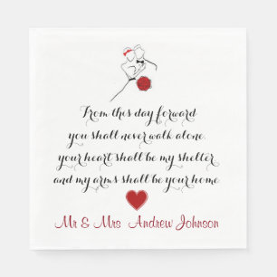 From this day forward napkin