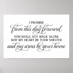 From This Day Forward Wedding Sign