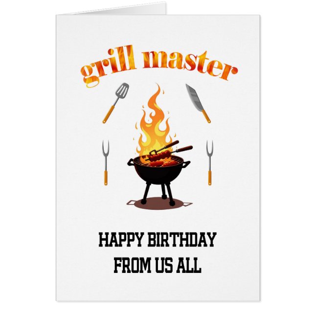 From Us All Grill Master Birthday  (Front)