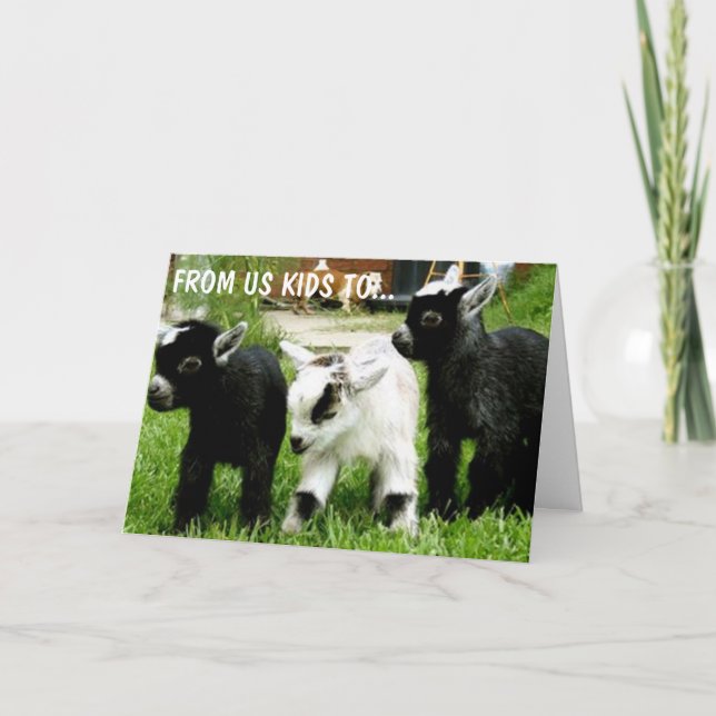 FROM US KIDS TO THE KID IN YOU BIRTHDAY CARD (Front)