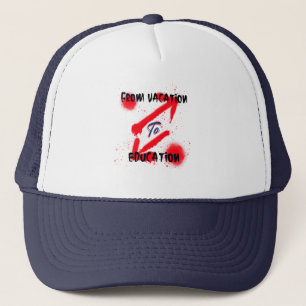 From Vacation To Education School Beginning Trucker Hat