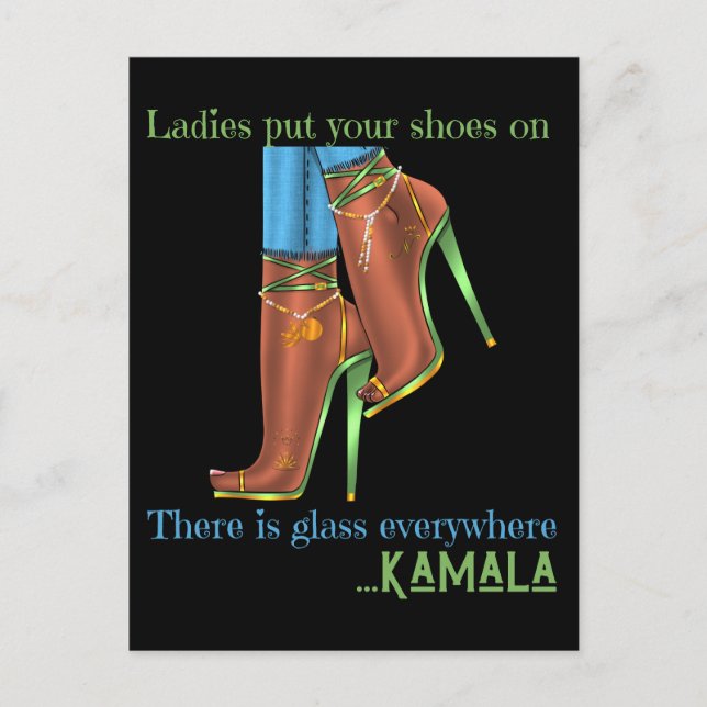 From Vice President To President Kamal Harris 2024 Holiday Postcard (Front)