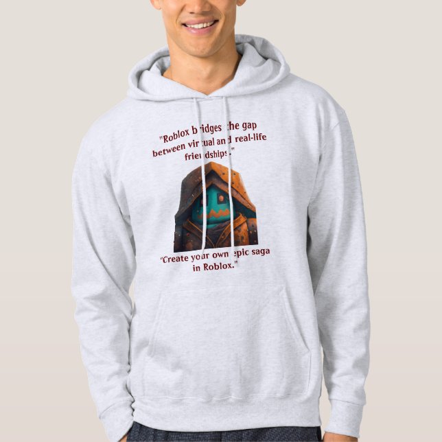 From Virtual Worlds to Real Connections Hoodie (Front)