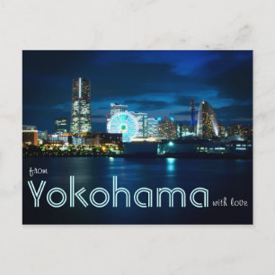 From Yokohama Minatomirai With Love Bay Port Japan Postcard