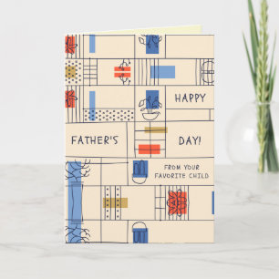 From Your Favourite Child Happy Father's Day Card