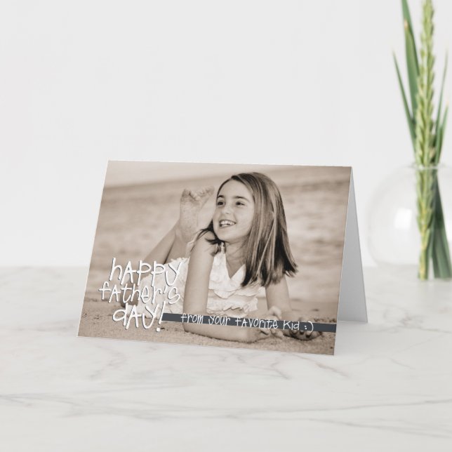 From your favourite kid! card (Front)