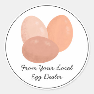 From Your Local Egg Dealer Carton Sticker