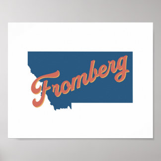Fromberg, Montana state print