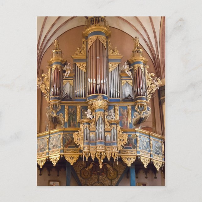 Frombork Cathedral organ postcard (Front)