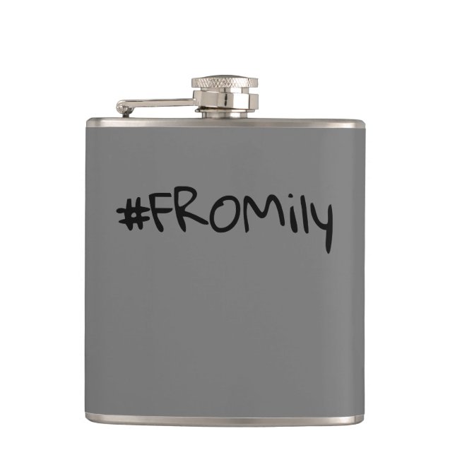 #FROMily From Fandom Korman Productions Podcast Hip Flask (Front)