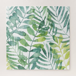 Frond Waltz - Palm Frond Leaves Jigsaw Puzzle