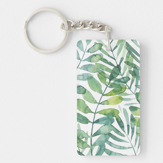 Frond Waltz - Palm Frond Leaves Key Ring (Front)