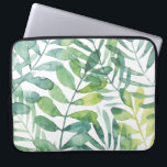 Frond Waltz - Palm Frond Leaves Laptop Sleeve<br><div class="desc">Frond Waltz I by Grace Popp. Features tropical greenery in a watercolor-like style.</div>