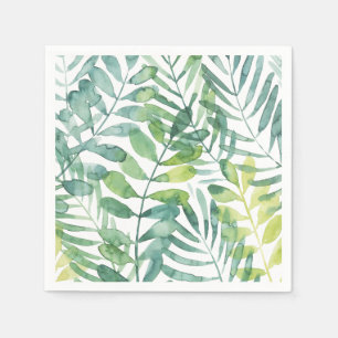 Frond Waltz - Palm Frond Leaves Napkin