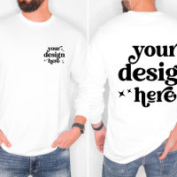 Front and Back Design Custom Logo Long Sleeved