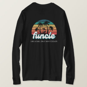 front and back FUNCLE funny uncle retro vintage T-Shirt