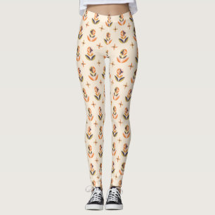 Front and back view of leggings