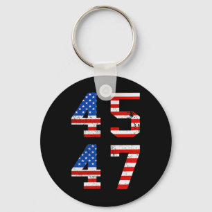 (front And Byck) Jesus Is My Saviour Trump Is My P Key Ring