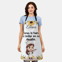 Front Apron customizable sunflower design