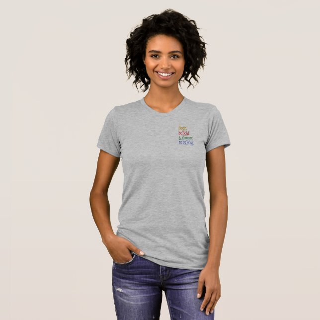 Front & Back - Magical Horace Quote Slim Fit Tee (Front Full)