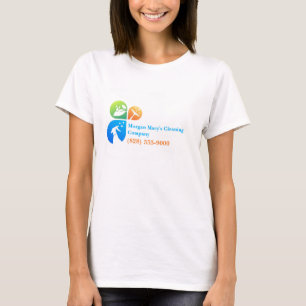 Front & Back Personalised Cleaning Company T-Shirt