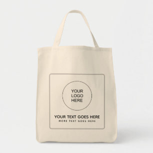 Front & Back Print QR Code Upload Your Logo to Tote Bag