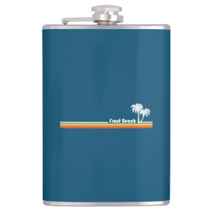 Front Beach South Carolina Hip Flask