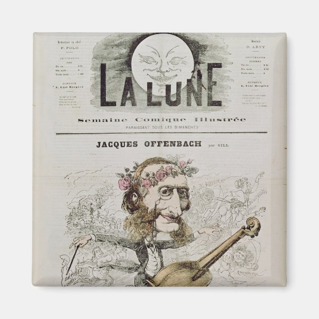 Front cover of 'La Lune' Magnet (Front)