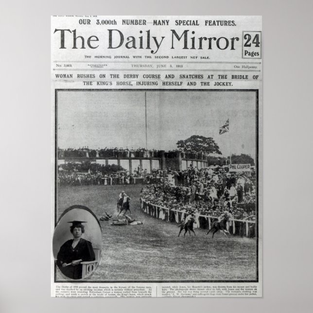 Front cover of 'The Daily Mirror' Poster (Front)