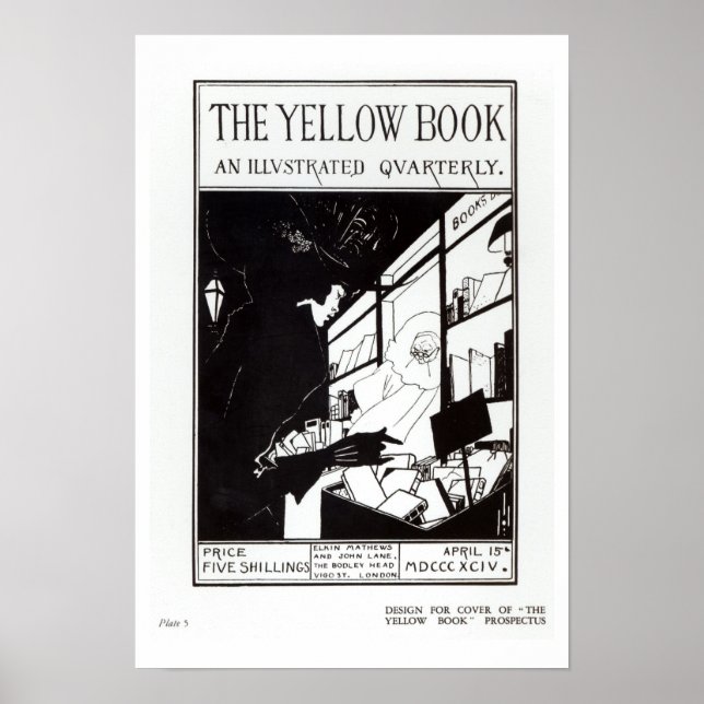 Front cover of the prospectus for 'The Yellow Book Poster (Front)