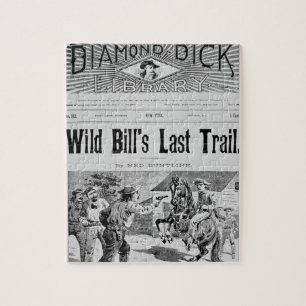 Front cover of 'Wild Bill's Last Trail', a Ned Bun Jigsaw Puzzle