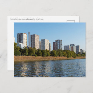Front de Seine in Paris, France Postcard