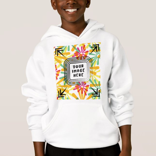 Front Design Add Image White Template Boys Kids (Front)