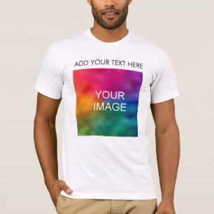 Front Design Add Your Text Image Photo Men's T-Shirt