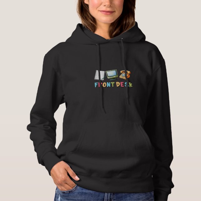 Front Desk Back to School Student Class Teacher Hoodie (Front)
