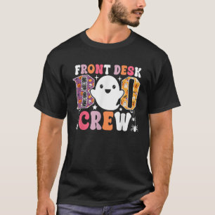 Front Desk Boo Crew Funny Ghost Halloween Receptio T-Shirt