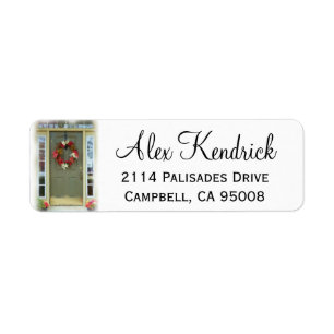 Front Door Address Label Return Address Label
