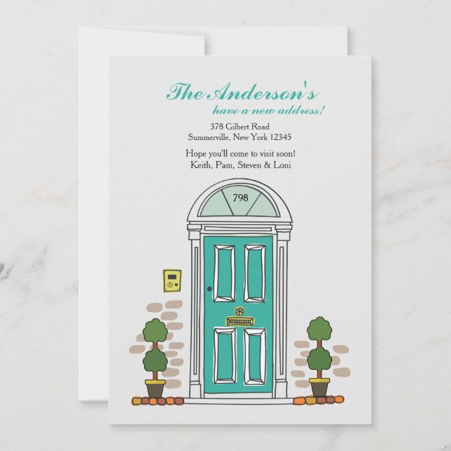 Front Door Moving Announcement (Front)