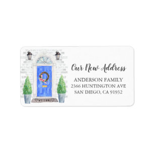 Front Door New Address Return Address Label