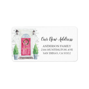 Front Door New Address Return Address Label