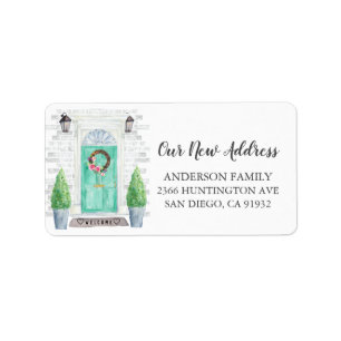 Front Door New Address Return Address Label